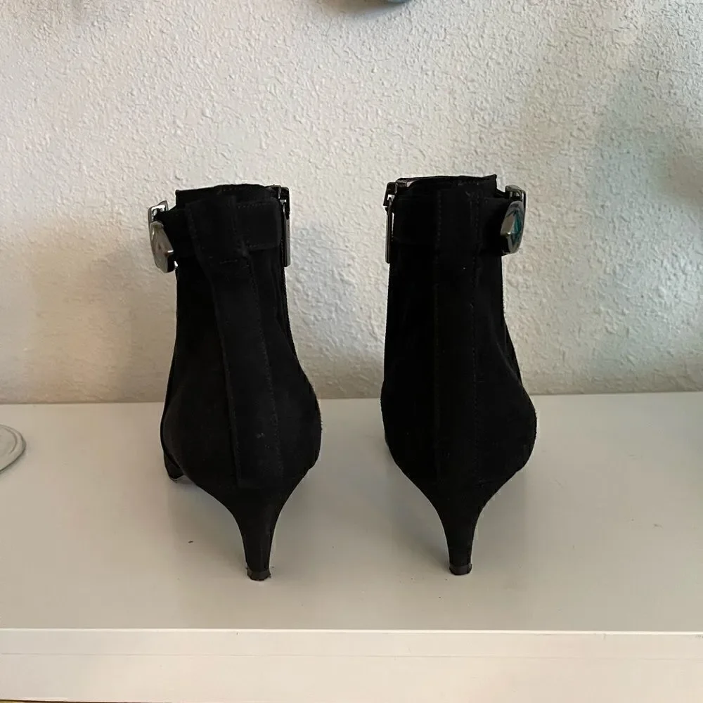 AQUATALIA made in Italy suede leather booties size 8
